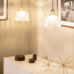 Abruzzo Wanda lampa wisząca 1x20 W przezroczysta-złota ABR-SLWW