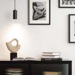 Abruzzo Echo lampa wisząca 1x50 W czarna ABR-ZSC-GU10