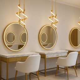 Abigali Spirali lampa wisząca 2x20 W złota LWSK