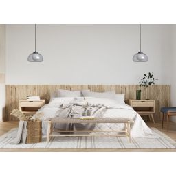 Italux Ainale lampa wisząca 1x7 W przydymiona PND-54637-1-BK-SG