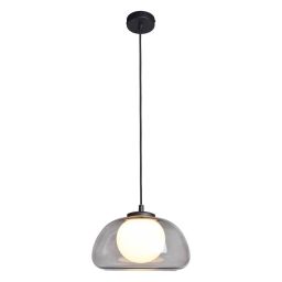 Italux Ainale lampa wisząca 1x7 W przydymiona PND-54637-1-BK-SG
