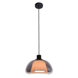 Italux Apiro lampa wisząca 1x7 W przydymiona PND-84638-BK-SG
