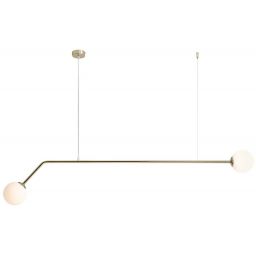 Aldex Pure lampa wisząca 2x40W złota/biała 1064H30