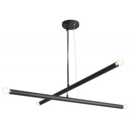 Aldex Tubo 4 lampa wisząca 4x40W czarna 1072L1