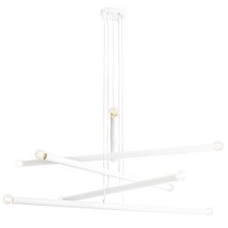 Aldex Tubo 10 lampa wisząca 10x40W biała 1072M