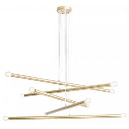 Aldex Tubo 10 lampa wisząca 10x40W mosiądz 1072M40