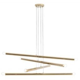 Aldex Tubo 8 lampa wisząca 8x40W złota 1072P30