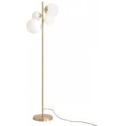 Aldex Bloom lampa stojąca 2x40W+2x60W mosiądz/biała 1091A40