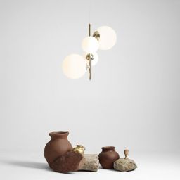 Aldex Bloom 4 lampa wisząca 2x40W+2x60W złota/biała 1091L30