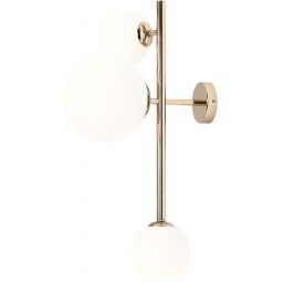 Aldex Dione 3 kinkiet 2x40W+1x60W złoty/biały 1092Y30