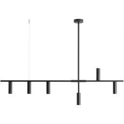 Aldex Trevo lampa wisząca 6x35 W czarna 1104K1