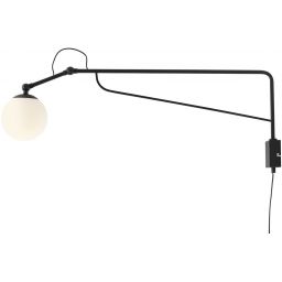 Aldex Soho kinkiet 1x40W czarny/biały 1105C1_D