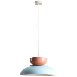 Aldex Aldo lampa wisząca 1x15 W light baby blue/coral 1152G29_11_J