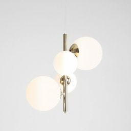 Aldex Bloom 4 lampa wisząca 2x40W+2x60W złota/biała 1091L30