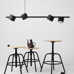 Aldex Bot 6 lampa wisząca 6x35W czarna 1047K