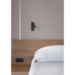 Aqform Pet kinkiet 1x2,5W LED czarny strukturalny 26504-M930-F3-00-12