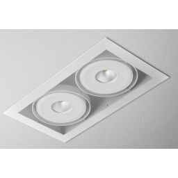 Aqform Squares lampa do zabudowy 2x12W czarna struktura 30113-L930-F1-00-12