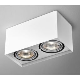 Aqform Squares lampa podsufitowa 2x50W biała struktura 45812-0000-U8-PH-13