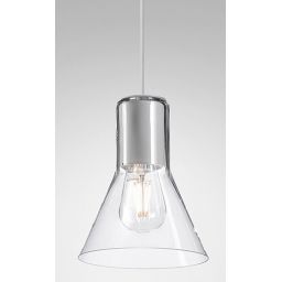 Aqform Modern Glass Flared TP lampa wisząca 1x50W biała struktura 50474-0000-U8-PH-13