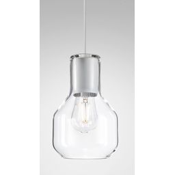 Aqform Modern Glass Barrel TP lampa wisząca 1x50W biała struktura 50475-0000-U8-PH-13