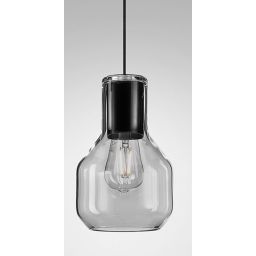 Aqform Modern Glass Barrel SP lampa wisząca 1x50W czarna struktura 50534-0000-U8-PH-12