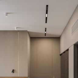 Aqform Mixline lampa do zabudowy 1x19W czarna struktura 30225-M940-W3-00-12