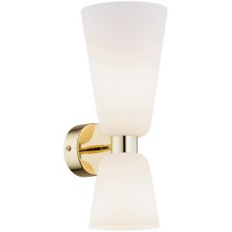 Argon Reno kinkiet 2x7W opal mat/mosiądz 1034