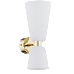 Argon Reno kinkiet 2x7W opal mat/mosiądz 1034