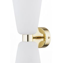 Argon Reno kinkiet 2x7W opal mat/mosiądz 1034