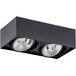 Argon Rodos Plus lampa podsufitowa 2x12W czarny 1049BZ