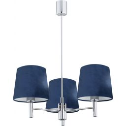 Argon Bolzano lampa wisząca 3x15 W chrom-granatowa 1381