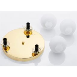 Argon Flavio lampa podsufitowa 3x7W mosiądz/opal mat 1413