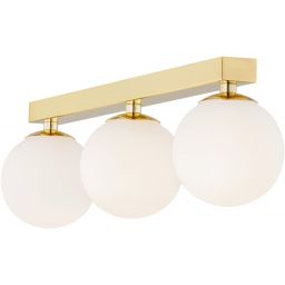 Argon Flavio lampa podsufitowa 3x7W mosiądz/opal mat 1414