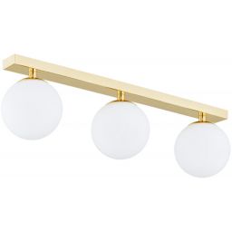 Argon Flavio lampa podsufitowa 3x7W mosiądz/opal mat 1414