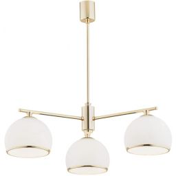 Argon Marbella lampa podsufitowa 3x15W opal mat/mosiądz 1488