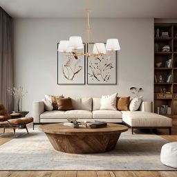 Argon Atrani lampa podsufitowa 4x15W biały/złoty 1823