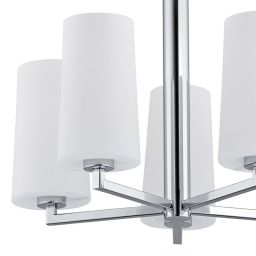 Argon Camelot lampa wisząca 5x15W biały/chrom 2053