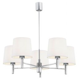 Argon Bolzano Plus lampa wisząca 5x15W biały/chrom 2110