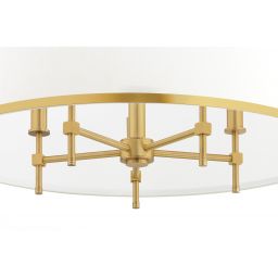 Argon Abbano lampa podsufitowa 5x7W śmietankowy/złoty/mosiądz szczotkowany 2127