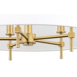 Argon Abbano lampa podsufitowa 5x7W biały/mosiądz szczotkowany 2132