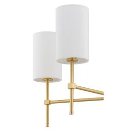 Argon Abruzzo lampa podsufitowa 5x7 W biała-mosiądz 2134