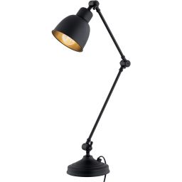 Argon Eufrat lampa biurkowa 1x15W czarny 3197
