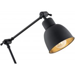 Argon Eufrat lampa biurkowa 1x15W czarny 3197