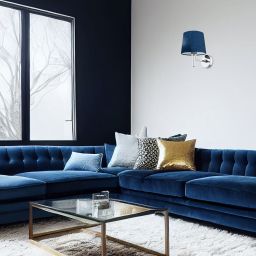 Argon Bolzano kinkiet 1x15 W chrom-granatowy 3908