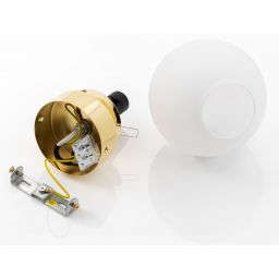 Argon Flavio lampa podsufitowa 1x7W mosiądz/opal mat 4004