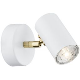 Argon Lagos kinkiet 1x5W biały/mosiądz 4209