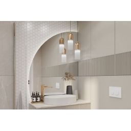 Argon Burgos lampa wisząca 1x15W opal mat/mosiądz 4212