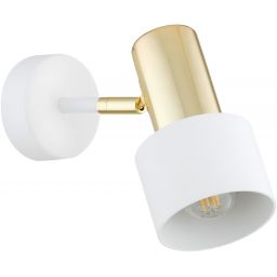 Argon Doria kinkiet 1x15W biały/mosiądz 4264