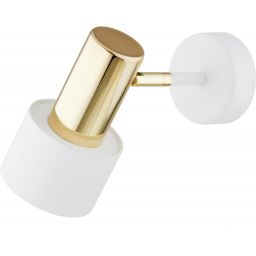 Argon Doria kinkiet 1x15W biały/mosiądz 4264