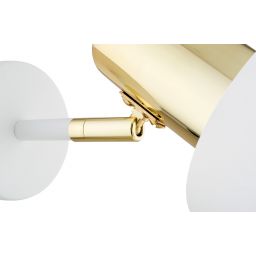 Argon Doria kinkiet 1x15W biały/mosiądz 4264